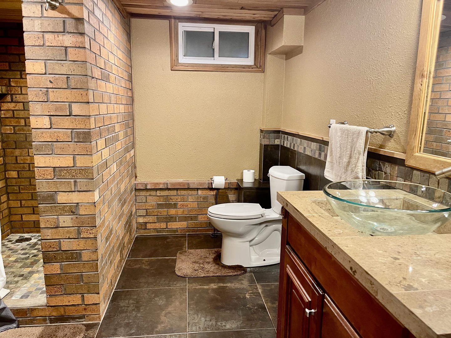 811 North 38th Road Mendota, IL 61342 - Photo 27 of 27 a bathroom with a granite countertop toilet and a sink