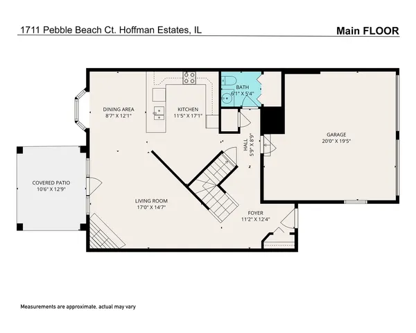 $324,900 | 1711 Pebble Beach Court, Hoffman Estates, IL 60169