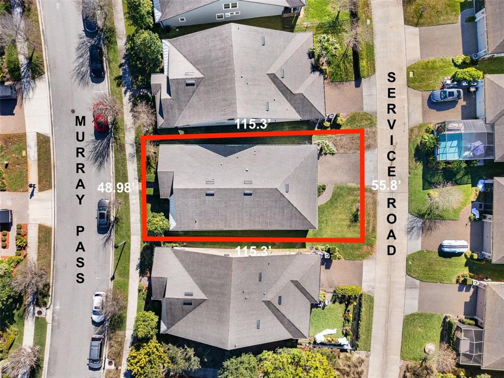 2825 Murray Pass Odessa, FL 33556 - Photo 41 of 43 an aerial view of a house with a swimming pool