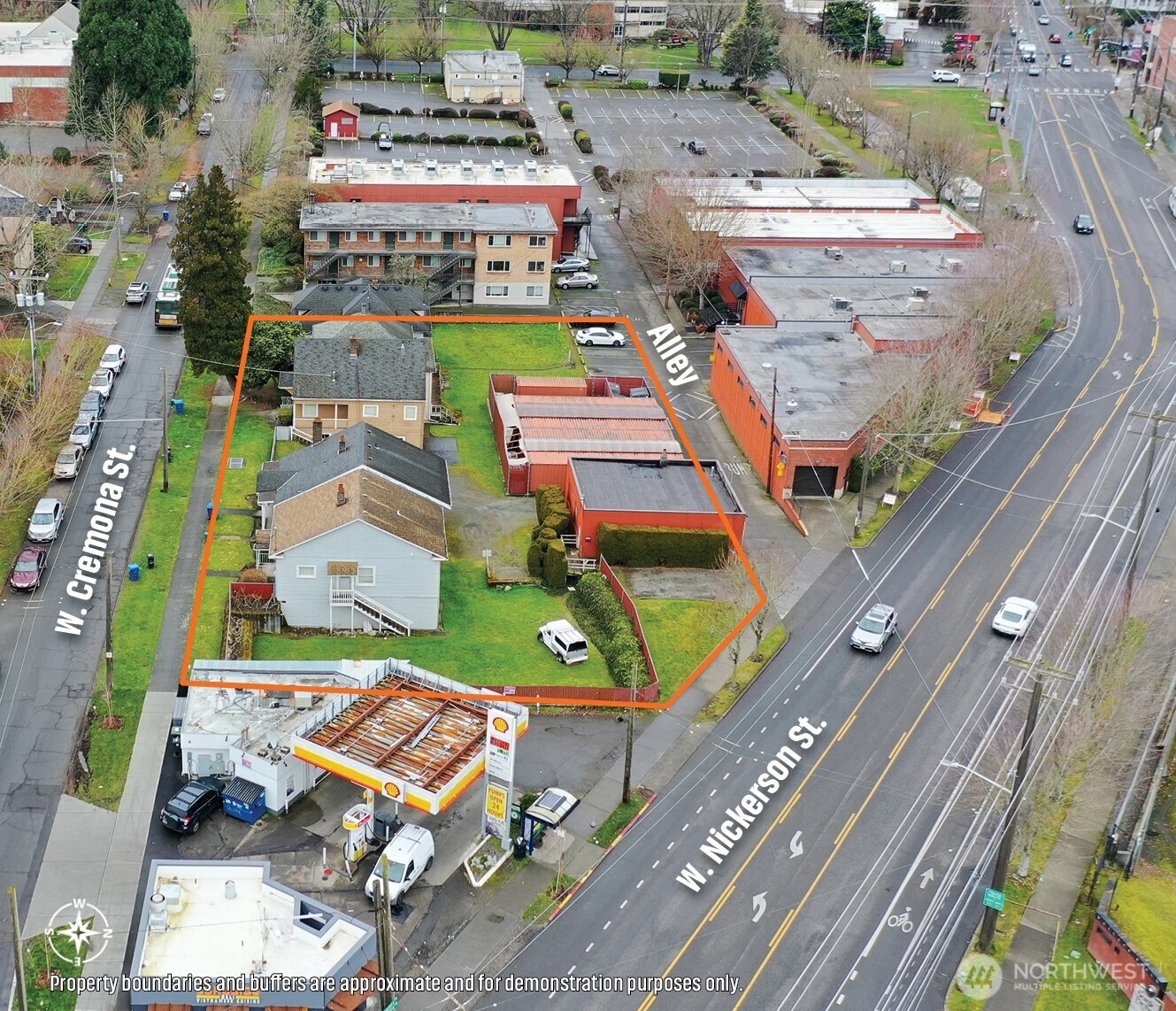 22 West Cremona Street Seattle, WA 98119 - Photo 3 of 5 an aerial view of a houses with outdoor space