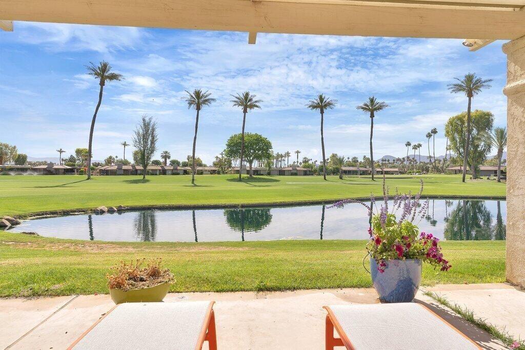 6 Barnard Court Rancho Mirage, CA 92270 - Photo 25 of 50 a view of a garden with an ocean