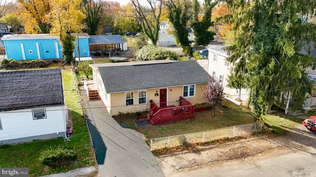 a view of a house with a patio