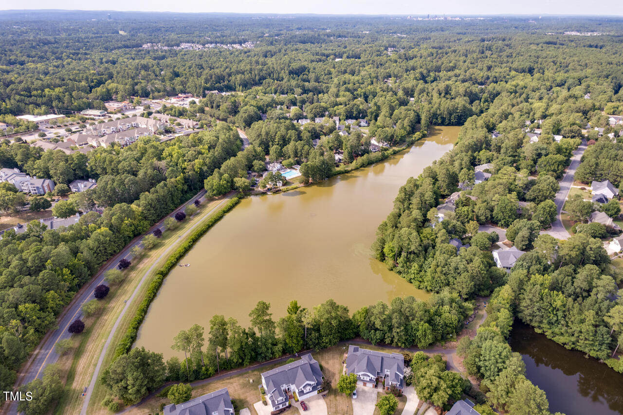 5 Caspian Court Durham, NC 27713 - Photo 47 of 48 an aerial view of a city with mountains