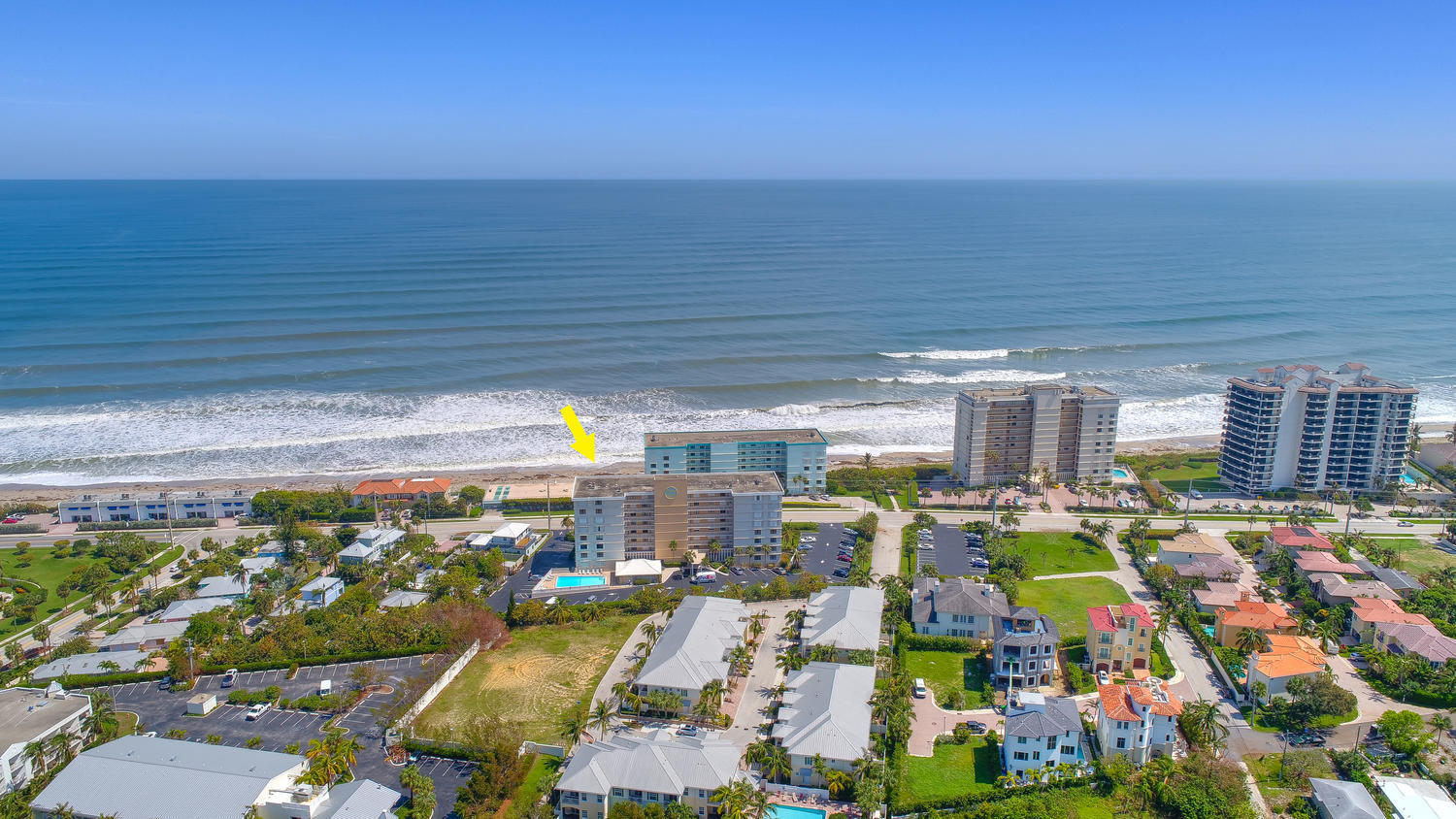 911 Ocean Drive, Unit 306 Juno Beach, FL 33408 - Photo 29 of 31 East facing aerial ocean view