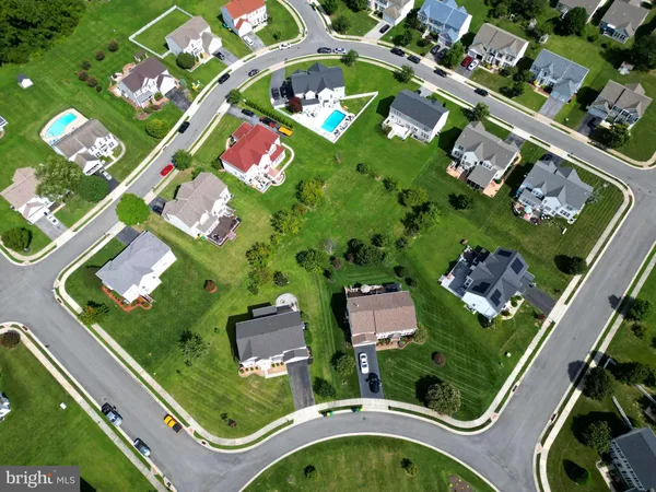 an aerial view of swimming pool residential house with outdoor space