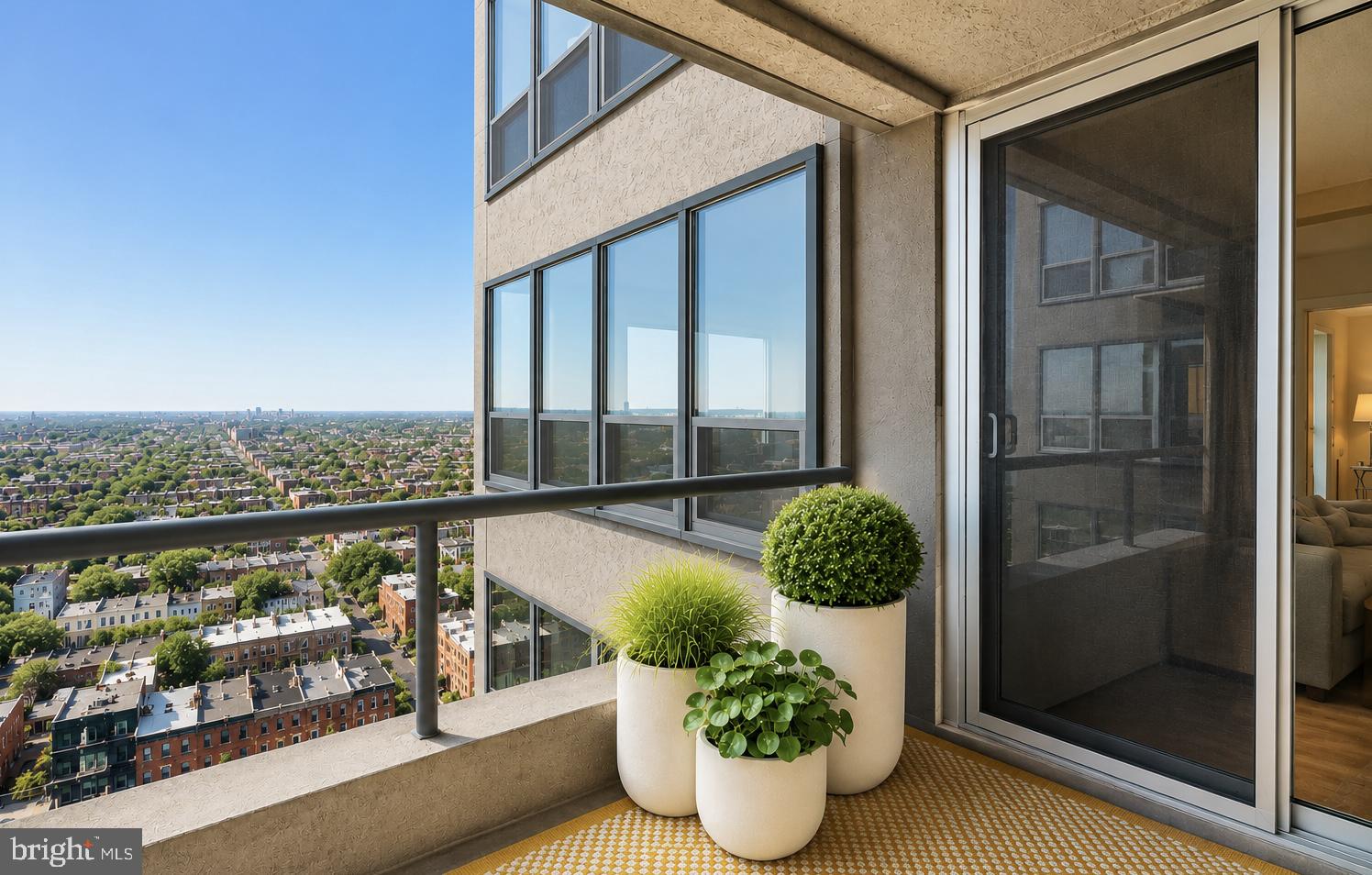 224-30 West Rittenhouse Square, Unit 2311 Philadelphia, PA 19103 - Photo 30 of 43 Bedroom Balcony (virtually staged)