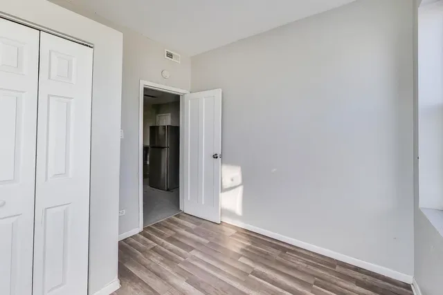 a view of a room with an empty space