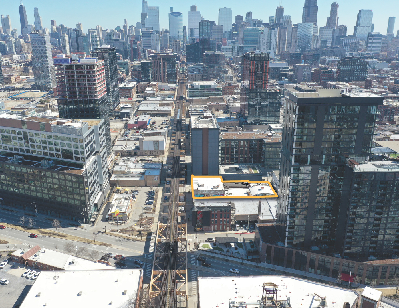 1375 West Lake Street Chicago, IL 60607 - Photo 1 of 4 a city view with tall buildings