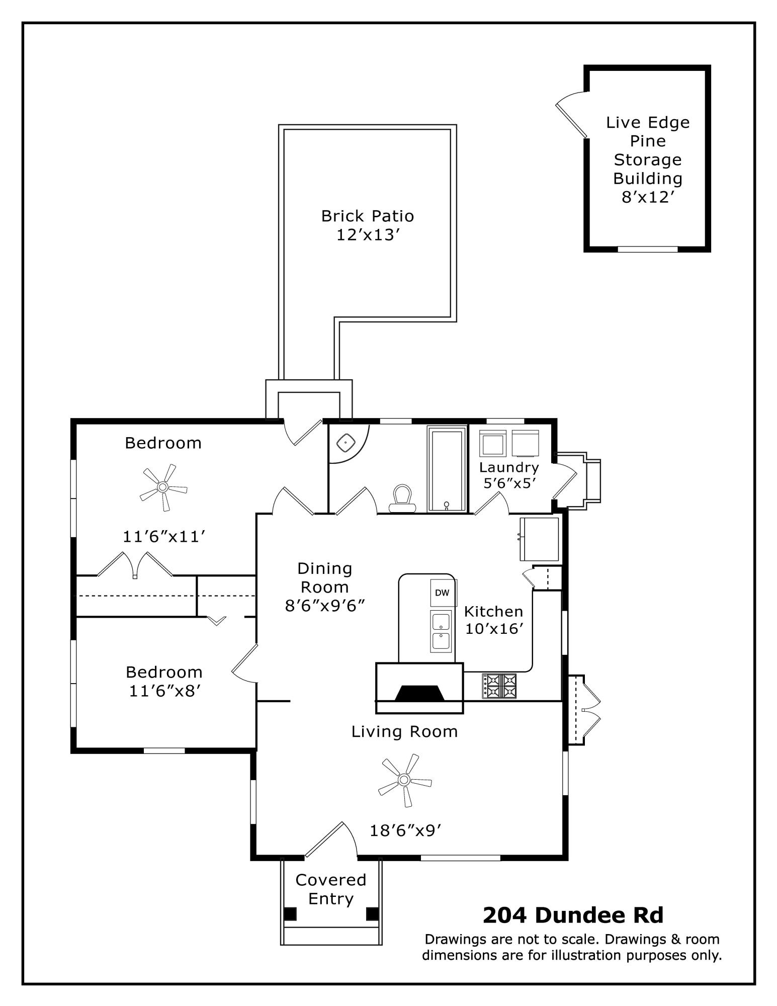 204 Dundee Road Pinehurst, NC 28374 - Photo 31 of 31 Floor Plan _ 204 Dundee Rd