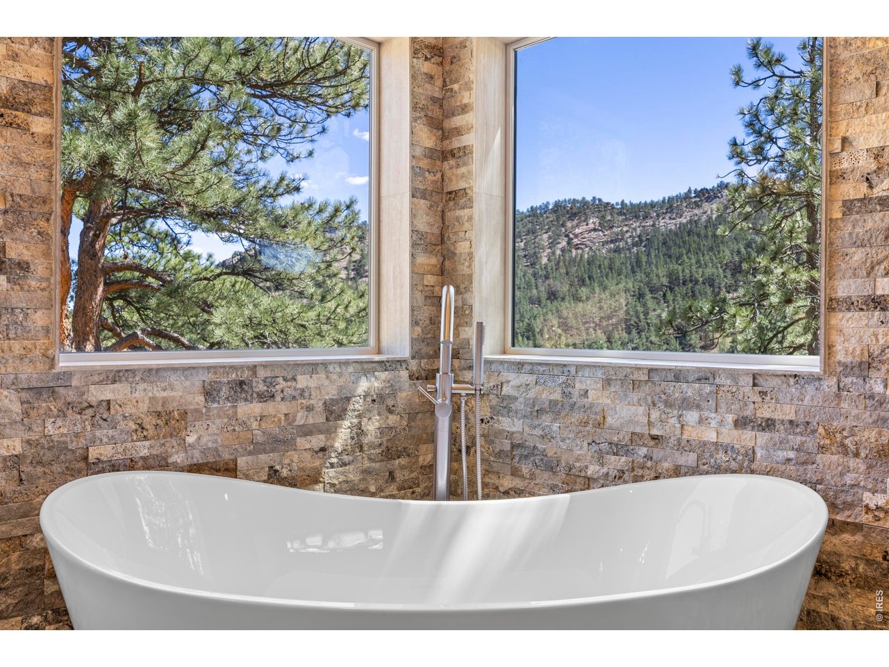 738 Wagonwheel Gap Road Boulder, CO 80302 - Photo 20 of 46 Primary bathroom...those views!