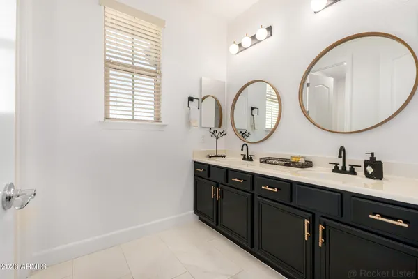 a living room with furniture and a yard