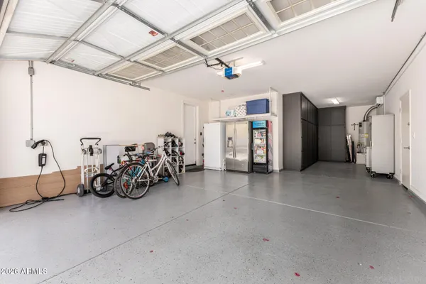 a view of a backyard with sitting area