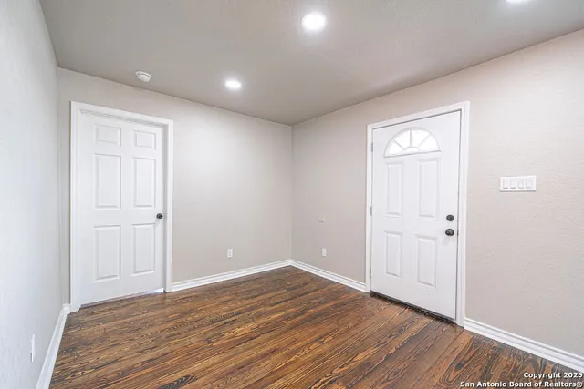 a view of an empty room