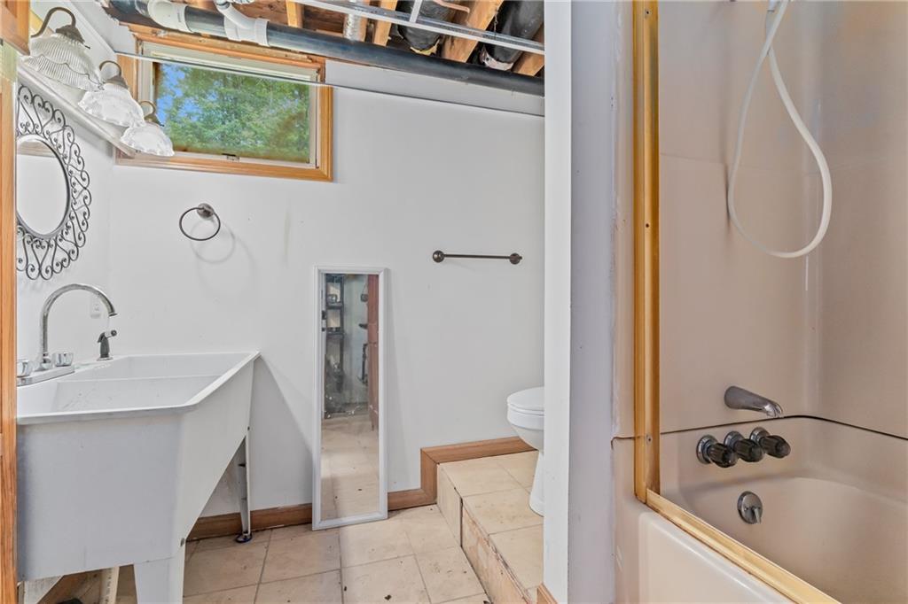 144 Church Road Rural Valley, PA 16249 - Photo 23 of 33 a bathroom with a sink a toilet and shower