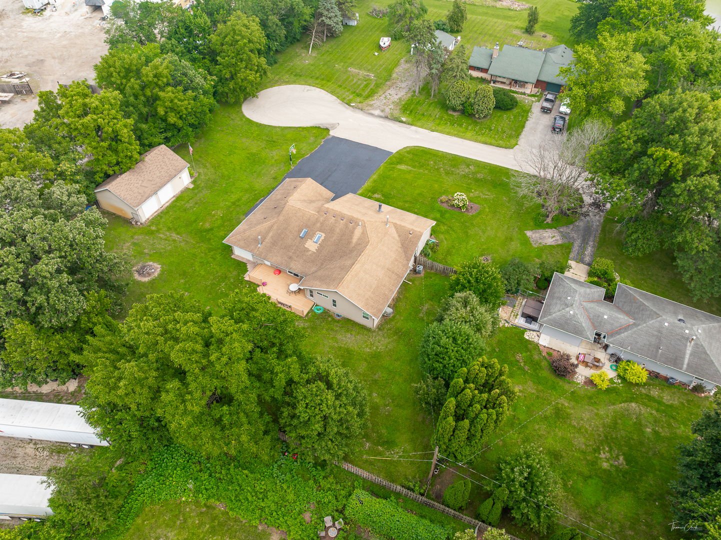 2 Division Street Bristol, IL 60512 - Photo 43 of 44 an aerial view of a house