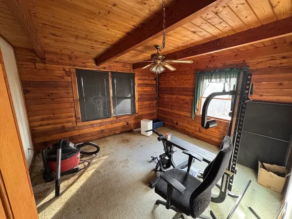 a very nice looking room with a large window