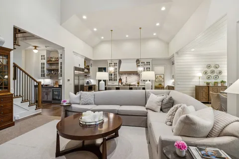 a kitchen with a stove and a sink