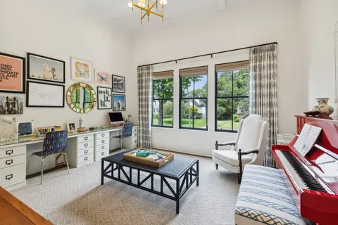 a house view with a sitting space and garden view