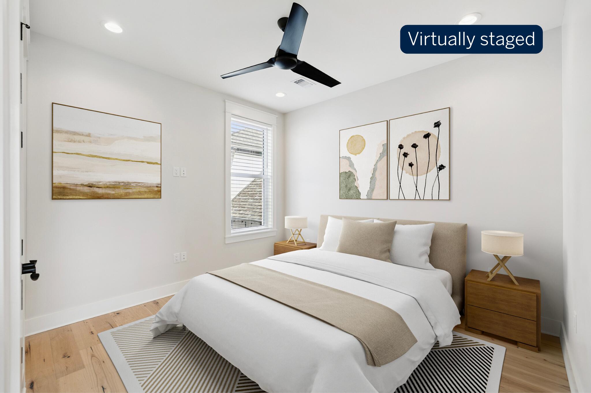 414 Ridgewalk Circle Santa Rosa Beach, FL 32459 - Photo 30 of 47 a bedroom with a large bed and a chandelier