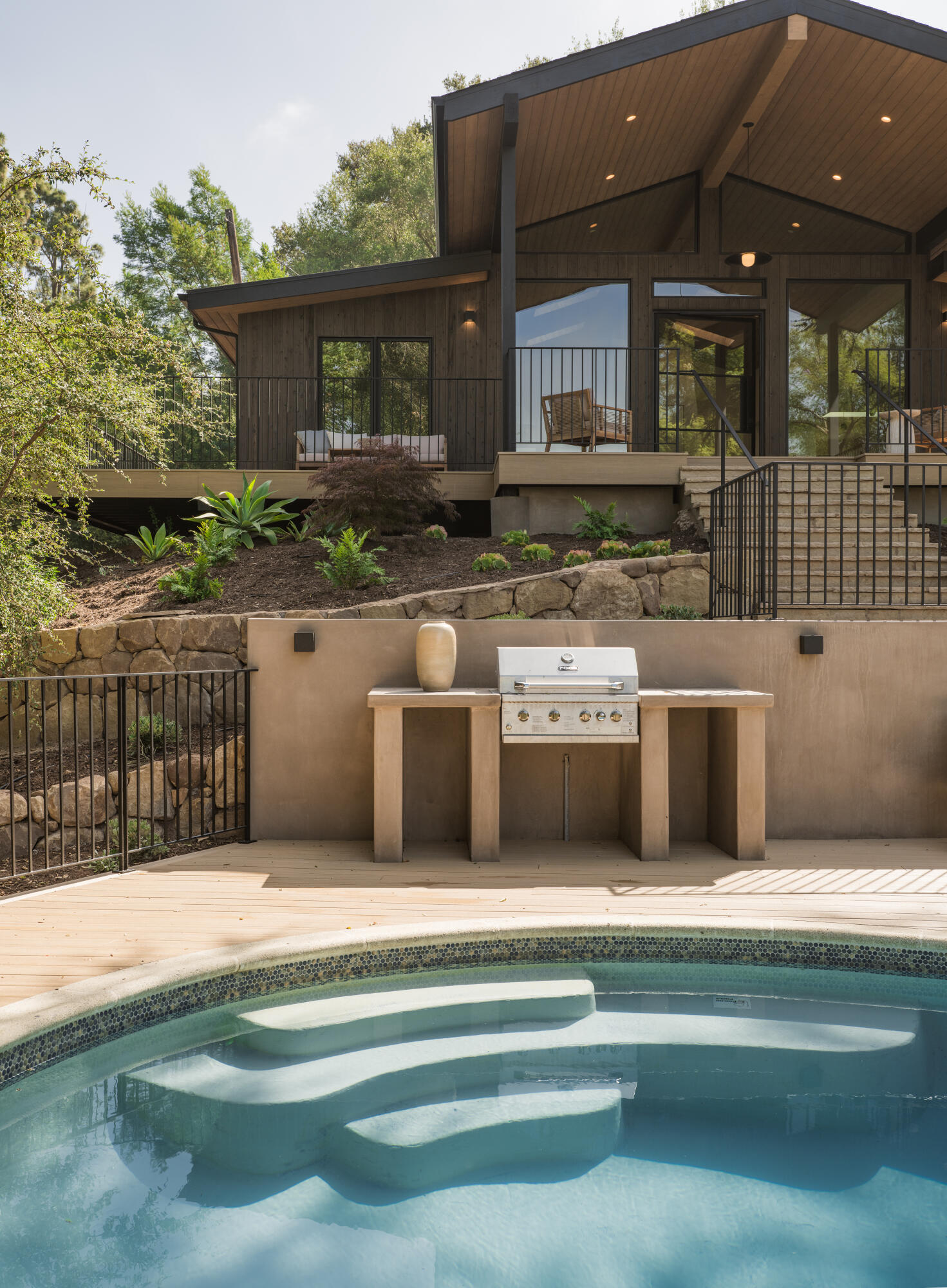 1590 San Roque Road Santa Barbara, CA 93105 - Photo 34 of 50 35. PoolBBQHouseFront
