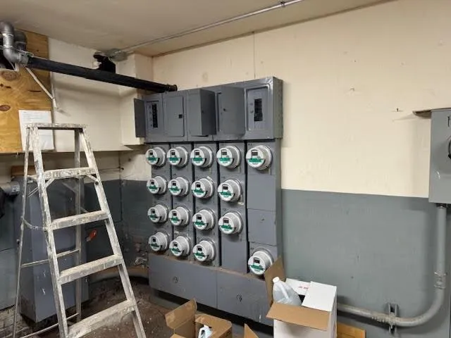 a view of a storage room