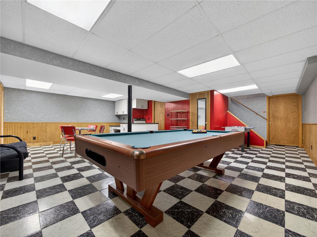 853 Lahr Road Nazareth, PA 18064 - Photo 21 of 29 A classic billiard room with a vibrant checkered floor awaits your next game night.