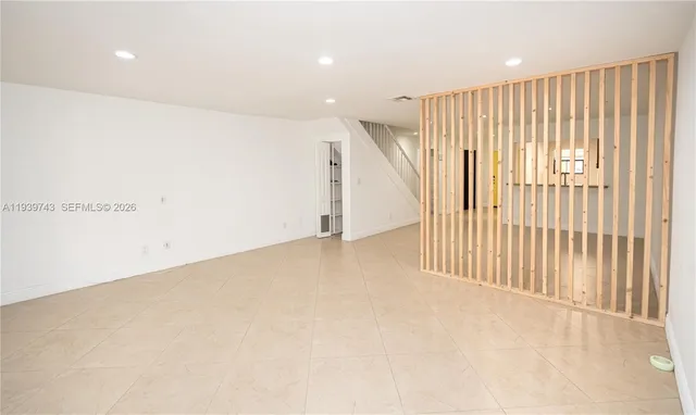 an entryway in an empty room