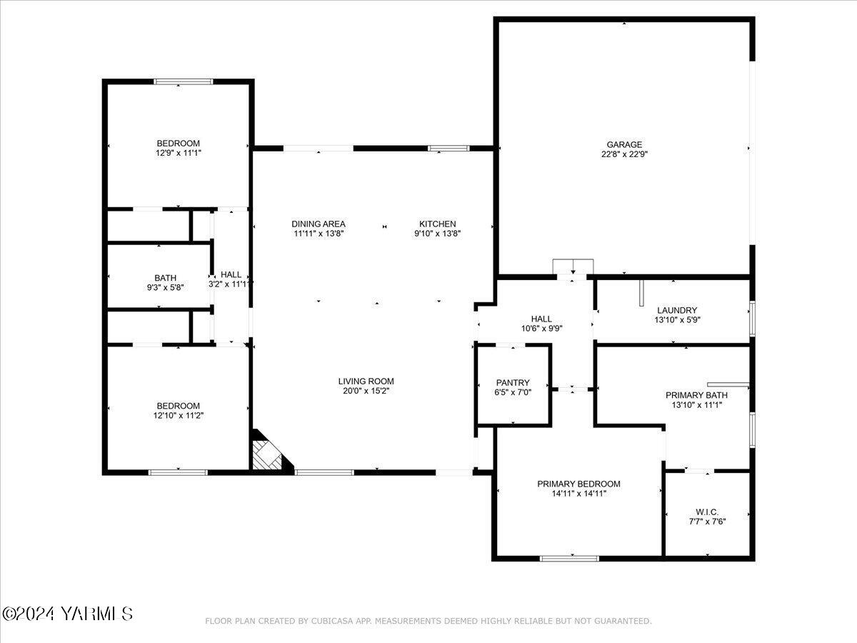 15145 Summitview Ext Road Yakima, WA 98908 - Photo 34 of 34 33- Floorplan Approximate measurements
