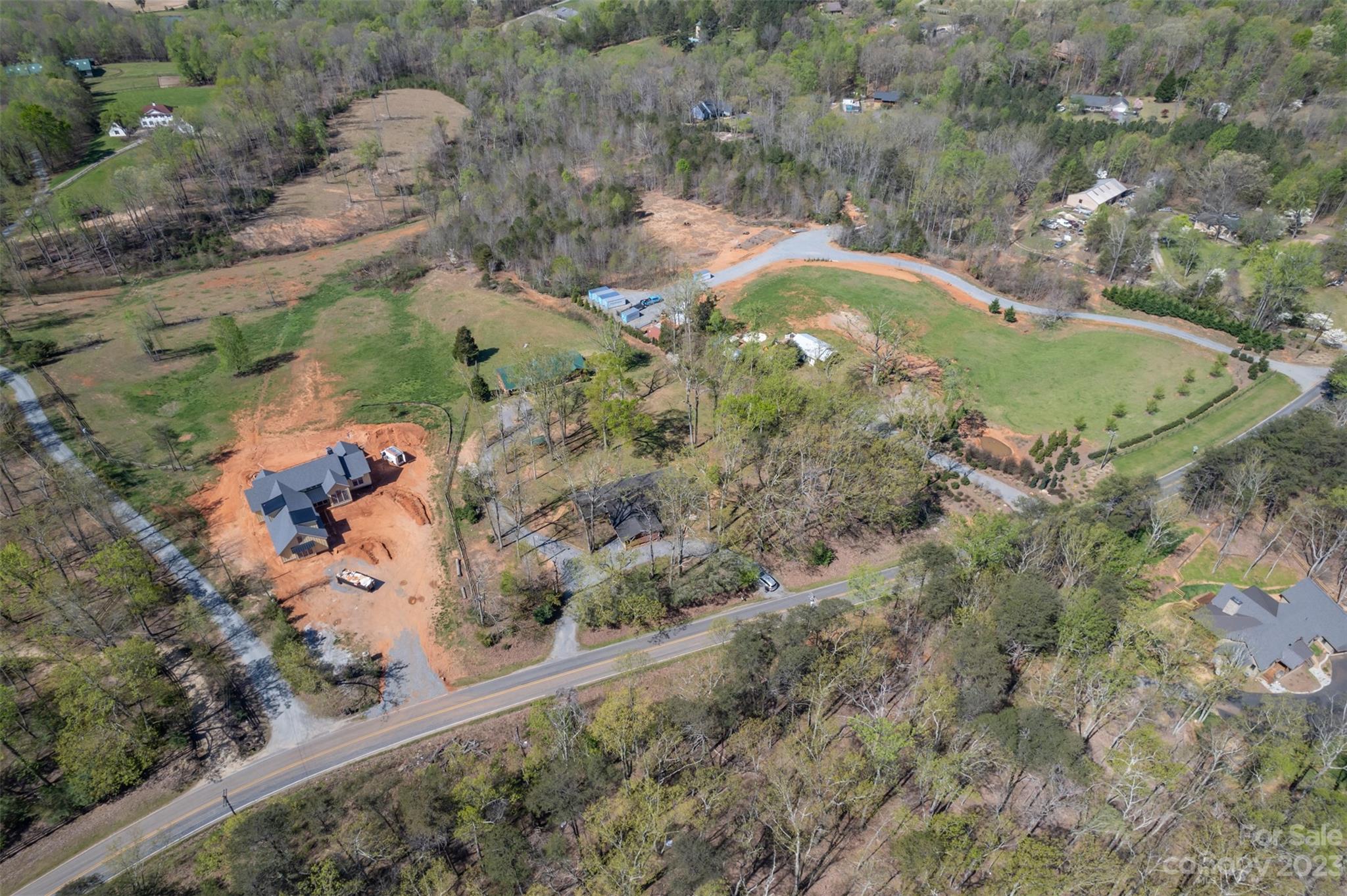 2330 Red Fox Road Tryon, NC 28782 - Photo 6 of 21 an aerial view of a house with a yard and trees