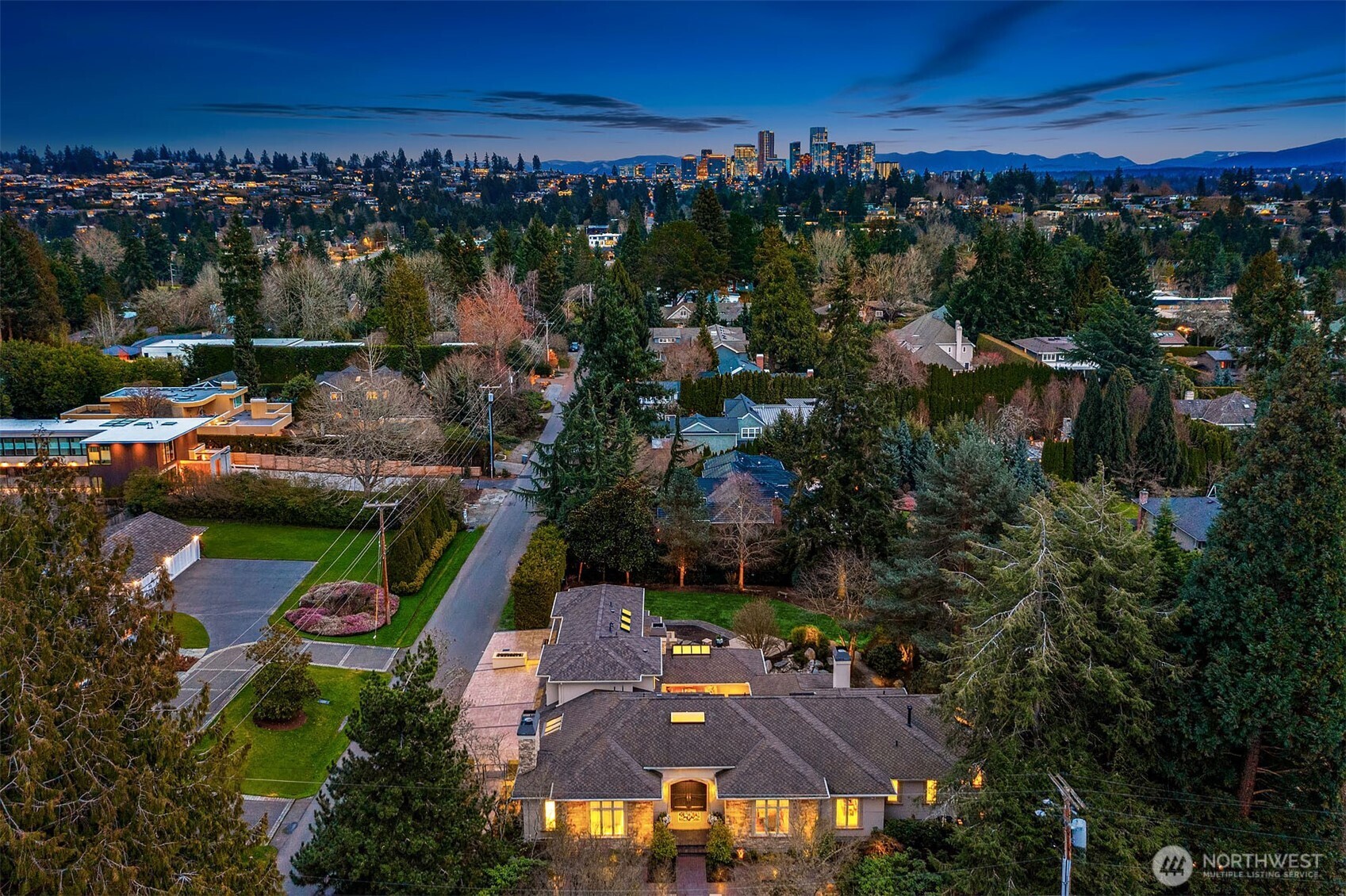 854 Evergreen Point Road Medina, WA 98039 - Photo 40 of 40 a view of a city from a balcony
