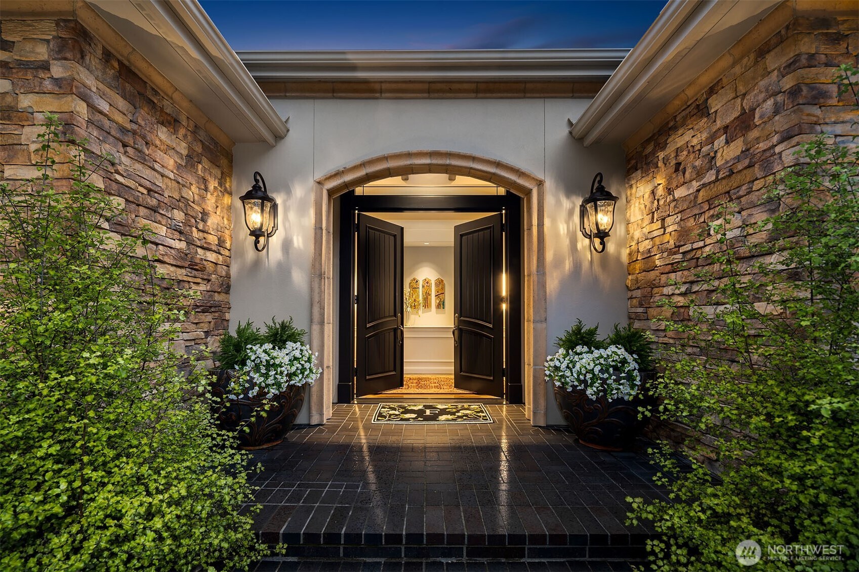 854 Evergreen Point Road Medina, WA 98039 - Photo 4 of 40 a view of a front door of the house