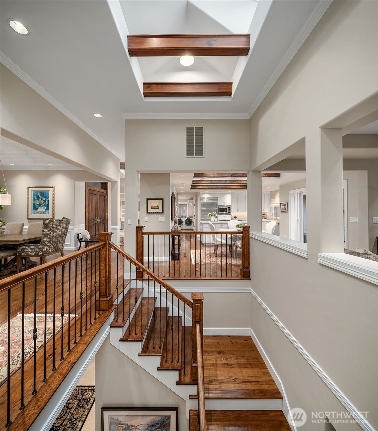 854 Evergreen Point Road Medina, WA 98039 - Photo 7 of 40 a view of entryway and hall with wooden floor