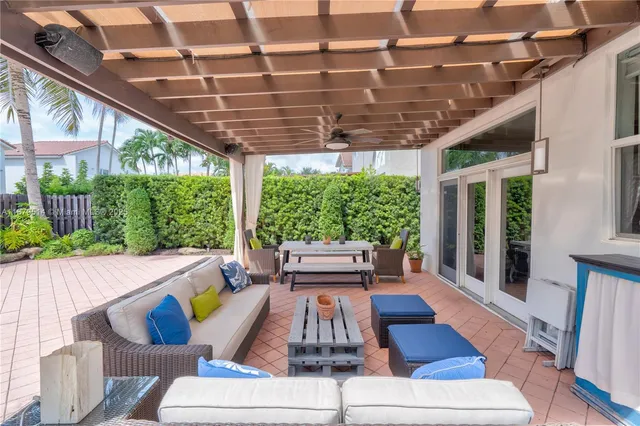 a outdoor space with patio