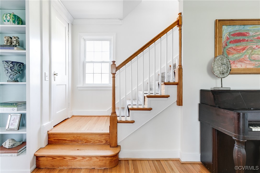 5108 King William Road Richmond, VA 23225 - Photo 21 of 38 a view of entryway and hall with wooden floor