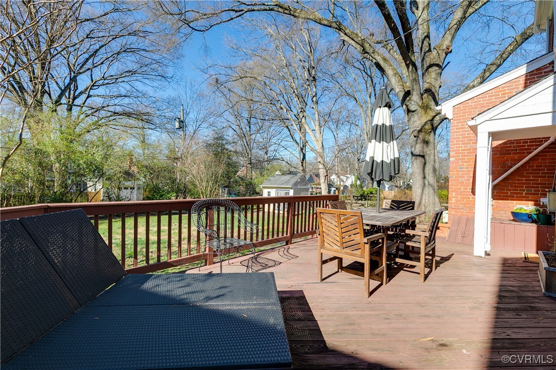 5108 King William Road Richmond, VA 23225 - Photo 33 of 38 a view of a patio with iron fence