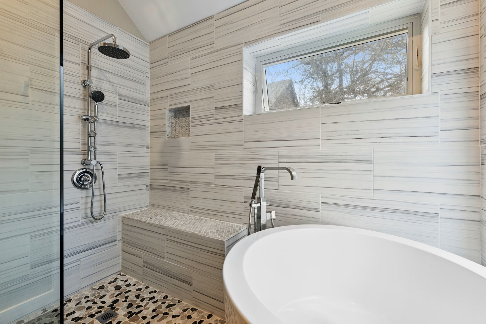 320 El Socorro Lane Austin, TX 78732 - Photo 24 of 40 a bathroom with a sink and a mirror