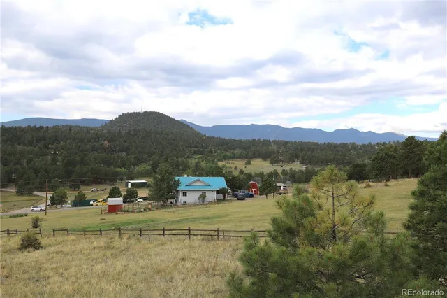 a view of a lake with a mountain