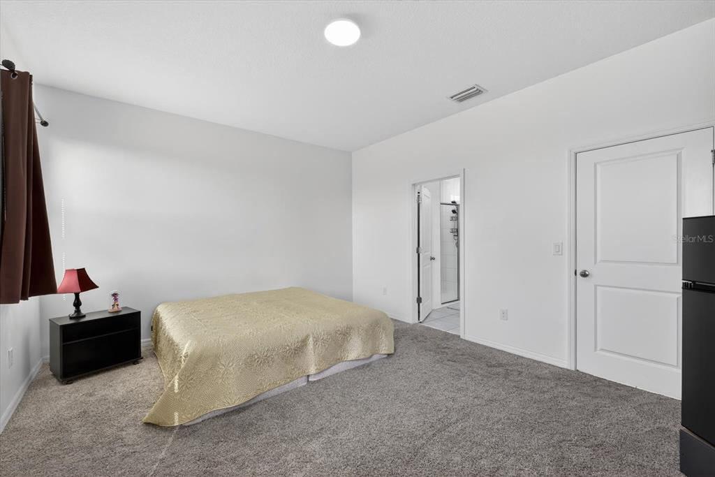 11883 Brighton Knoll Loop Riverview, FL 33579 - Photo 9 of 45 a bedroom with a bed and a flat screen tv