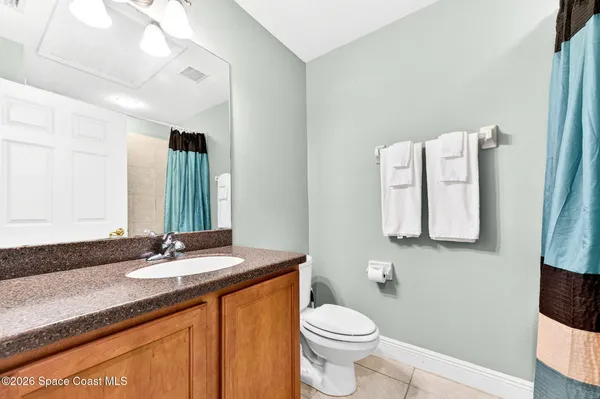 a view of a couch in a room