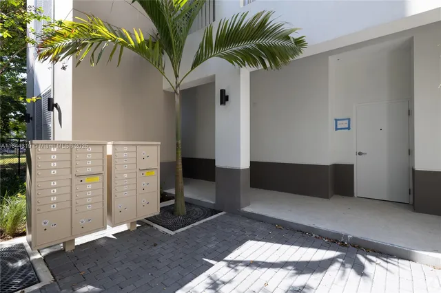 a city view with tall buildings