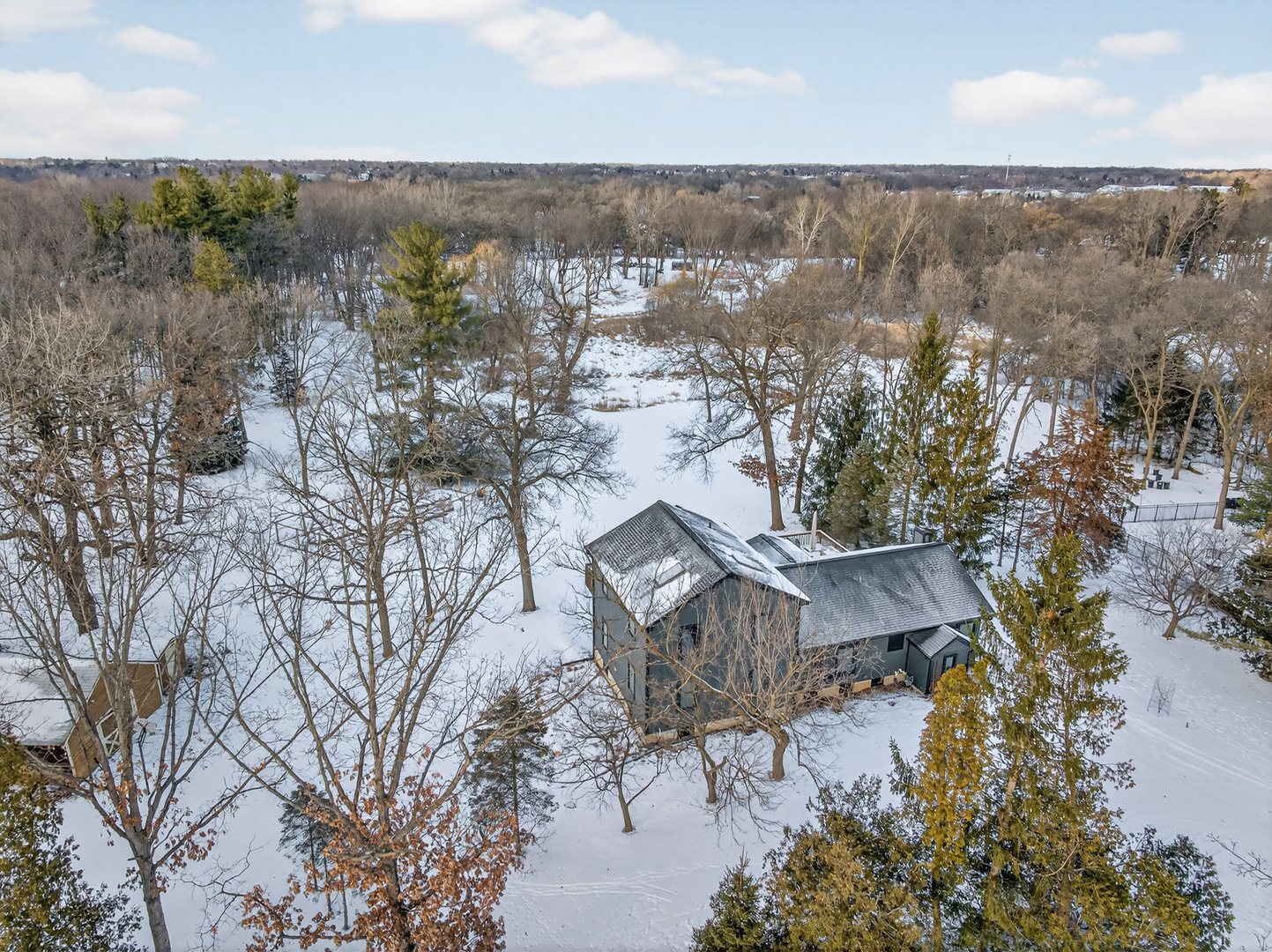 1275 Country Club Road Lake Zurich, IL 60047 - Photo 3 of 49 a view of a house with a yard from a lake