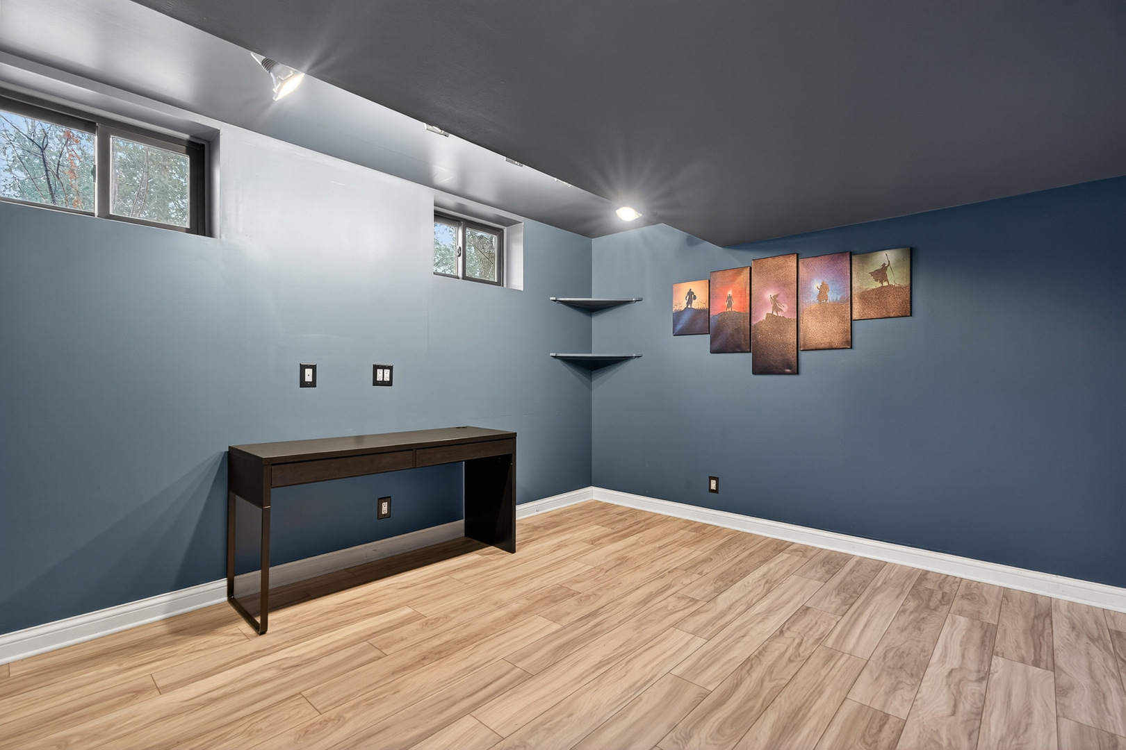 1275 Country Club Road Lake Zurich, IL 60047 - Photo 32 of 49 a room with wooden floor and window