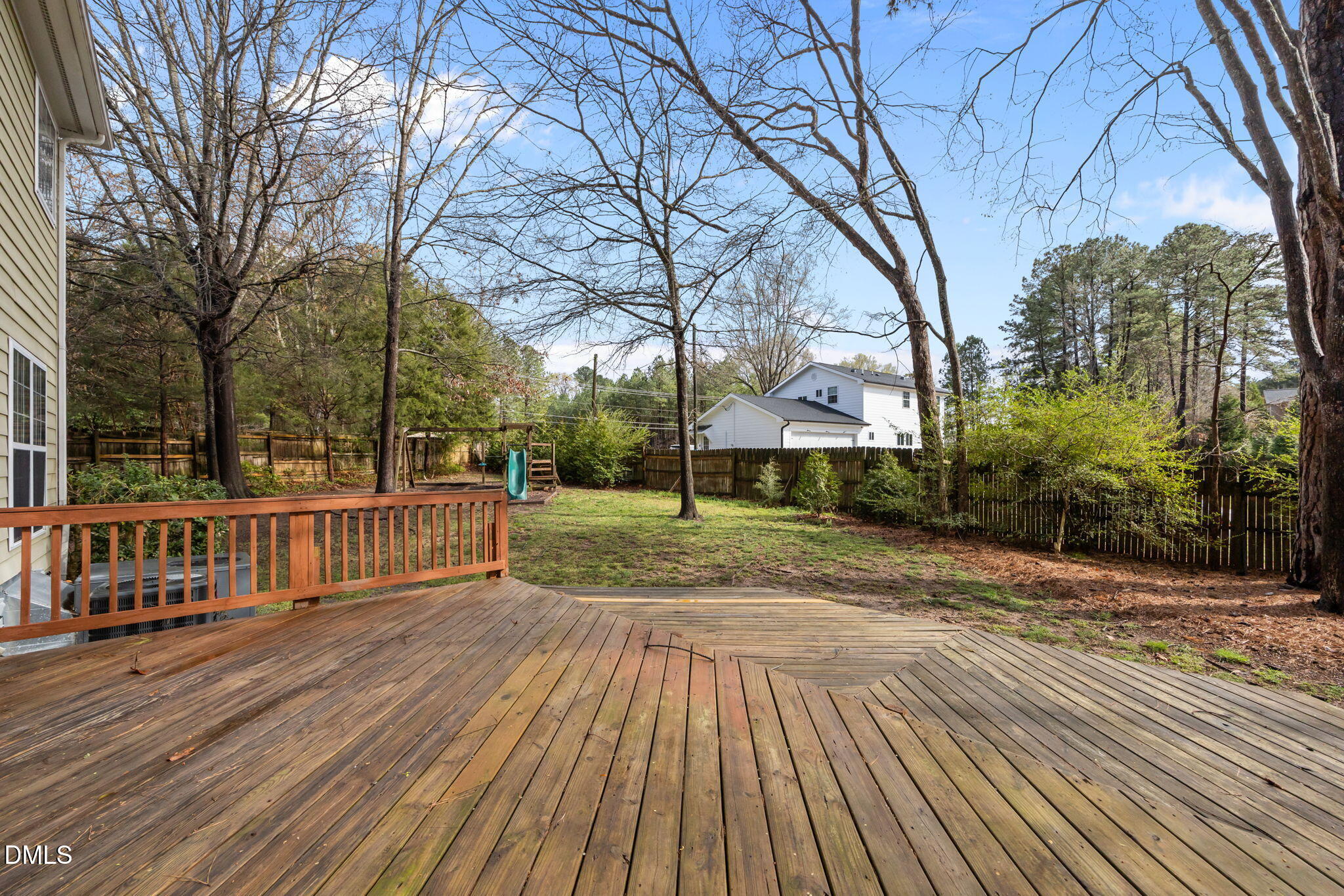 7 Bobcat Court Durham, NC 27713 - Photo 41 of 64 a view of a patio with wooden fence
