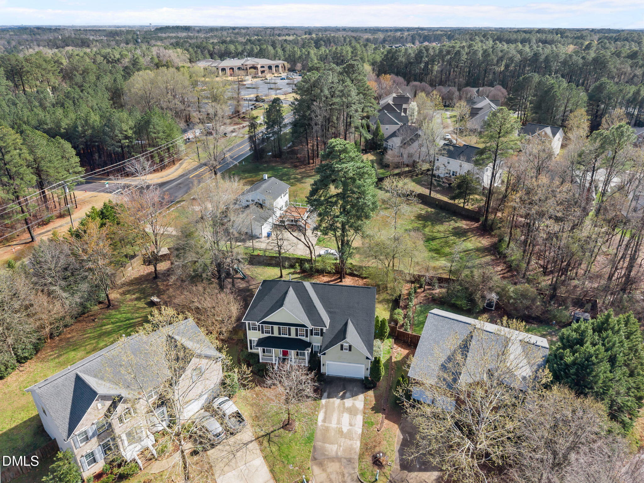 7 Bobcat Court Durham, NC 27713 - Photo 52 of 64 an aerial view of a house with a yard