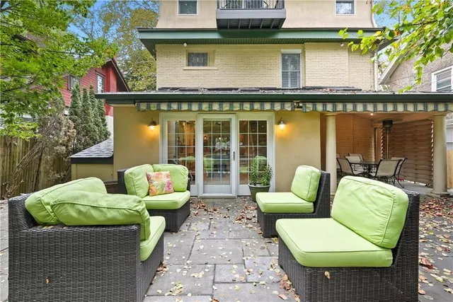 a front view of a house with swimming pool