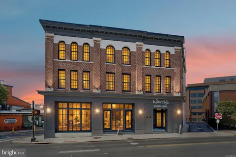 a front view of a building