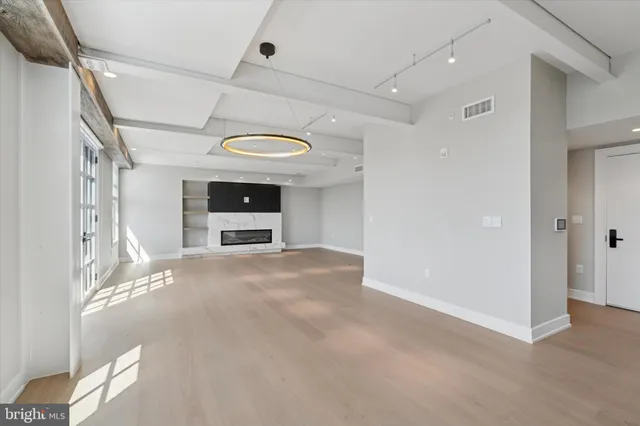 a view of an empty room