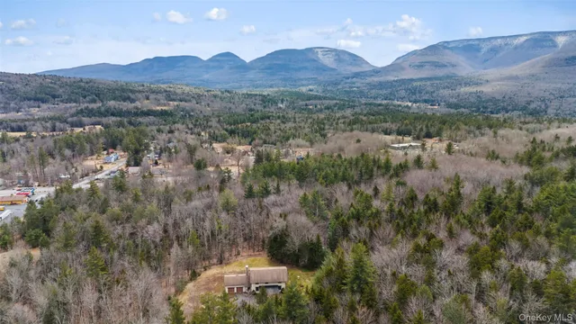 a view of a backyard with sitting area