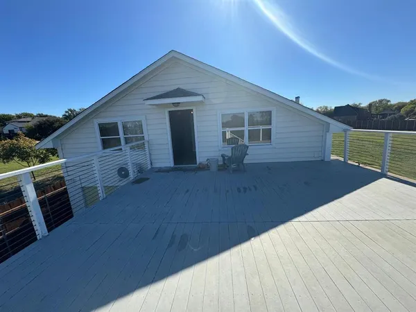 a backyard of a house