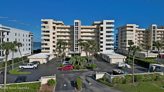 a city view with tall buildings